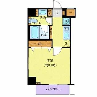 RELUXIA両国【6階】の間取り