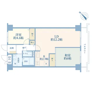 マンション勝どき【8階】の間取り