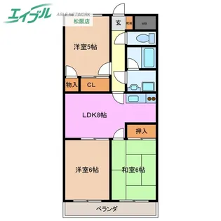 ファミリータウンむらた【1階】の間取り