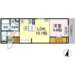 メラヴィリア昭和町【1階】の間取り