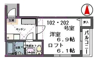 ベアーレ南仙台【1階】の間取り