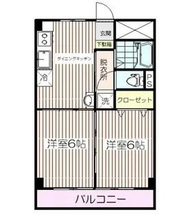 高島平ハイランドコーポ【3階】の間取り