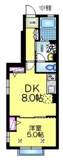 メゾン美珈【1階】の間取り