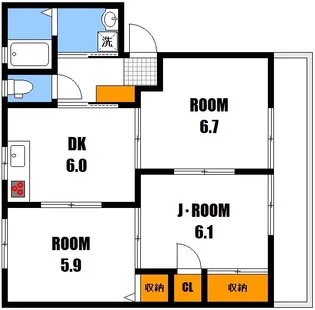 フォーレス中野壱番館【1階】の間取り
