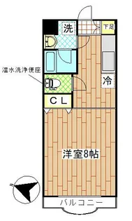 グリシーヌI【1階】の間取り