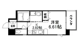ベラジオ京都神泉苑【4階】の間取り