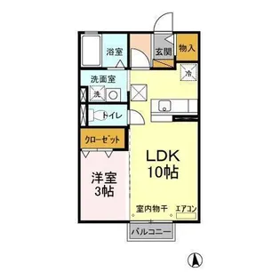 グラシューズ A・B棟【1階】の間取り