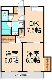 ドミール綾瀬【3階】の間取り