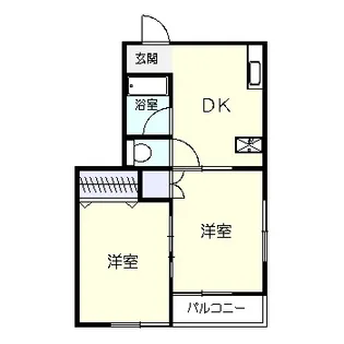 カーサ エスペランザ【1階】の間取り