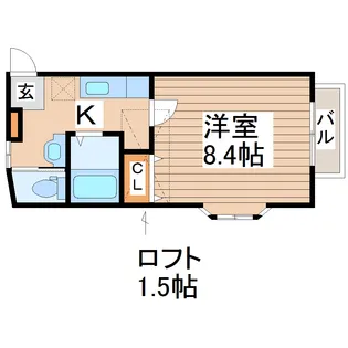 イマージュ八乙女【2階】の間取り