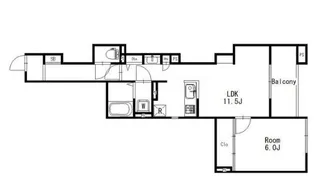 シャトネルA【1階】の間取り