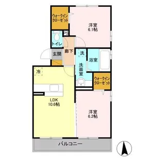 Willキシモト【2階】の間取り