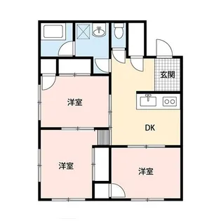 国母ハイツ(8丁目)【4階】の間取り