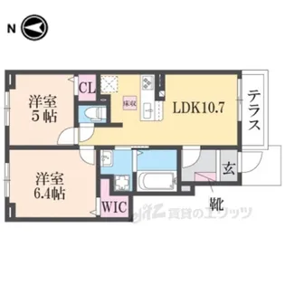 ベル・エクラ1【2階】の間取り