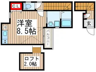 ハミングバード船橋【2階】の間取り