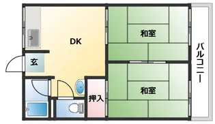 岡本コーポ【2階】の間取り