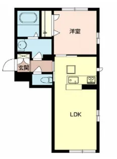 クレドゥボヌール【1階】の間取り