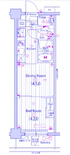 ガーラ・ヴィスタ元住吉【2階】の間取り