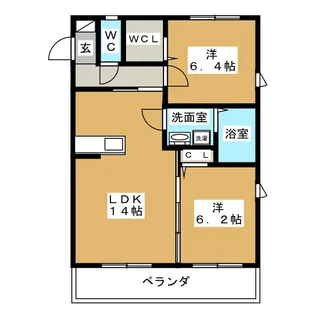 ソレイユ東味鋺【3階】の間取り