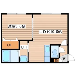 クラリス二十四軒【2階】の間取り