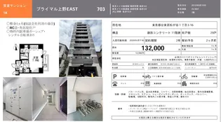 プライマル上野EAST【7階】の外観