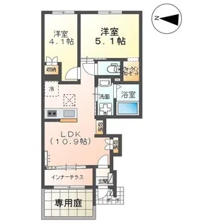 レサンス八街【1階】の間取り