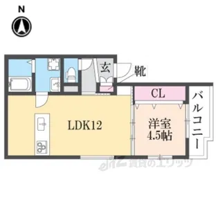 GRANDJETE萩原【2階】の間取り