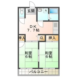 メゾン・ド・エルIII【5階】の間取り