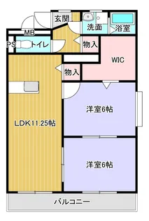 グランツ川辺【3階】の間取り