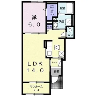 プリームス II【1階】の間取り