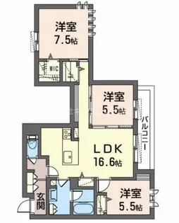 Sagittaire 千里山【2階】の間取り