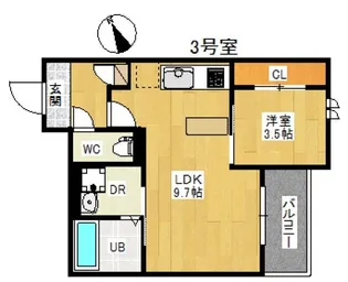 REGALEST 廿日市住吉【1階】の間取り