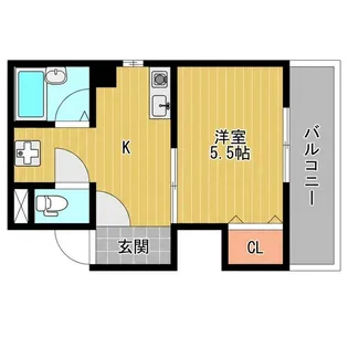 八幡ハイツ【3階】の間取り