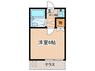 レオパレス渋沢【1階】の間取り