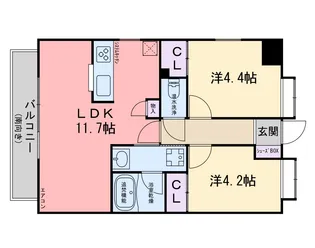 セレステ波多江駅南【5階】の間取り