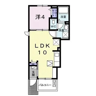 ブローテI【1階】の間取り