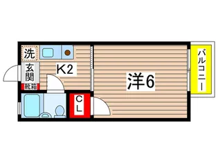 ウイル安藤【1階】の間取り