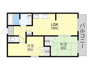 フレグランス濱田2【2階】の間取り