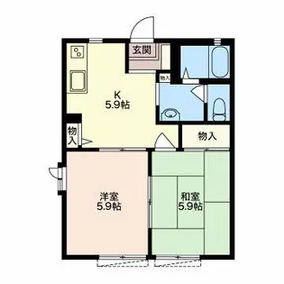 リバーサイドディアス2【1階】の間取り