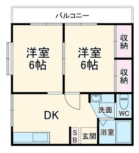 コーポ萩が丘【2階】の間取り