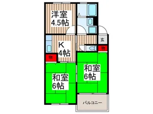 中西ビル【2階】の間取り