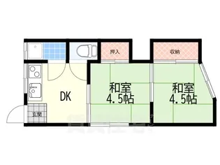 タウンハウス辻【1階】の間取り