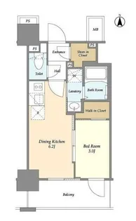 ORME COURT NIPPORI EAST【4階】の間取り