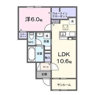 ティエラ・アミー【1階】の間取り