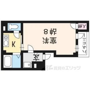コスモハイツ出町【2階】の間取り