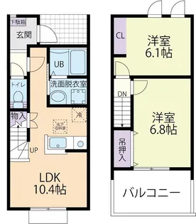 コンフォール Bの間取り