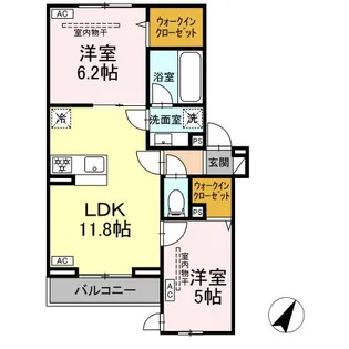 イヴレーア南台【3階】の間取り