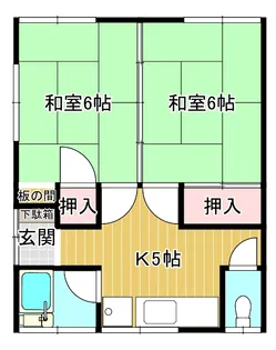 大和荘【1階】の間取り