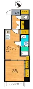 カテリーナ御苑【4階】の間取り
