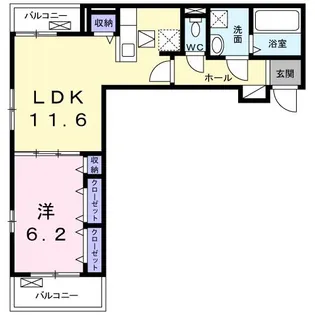 クレストガーデンV【1階】の間取り
